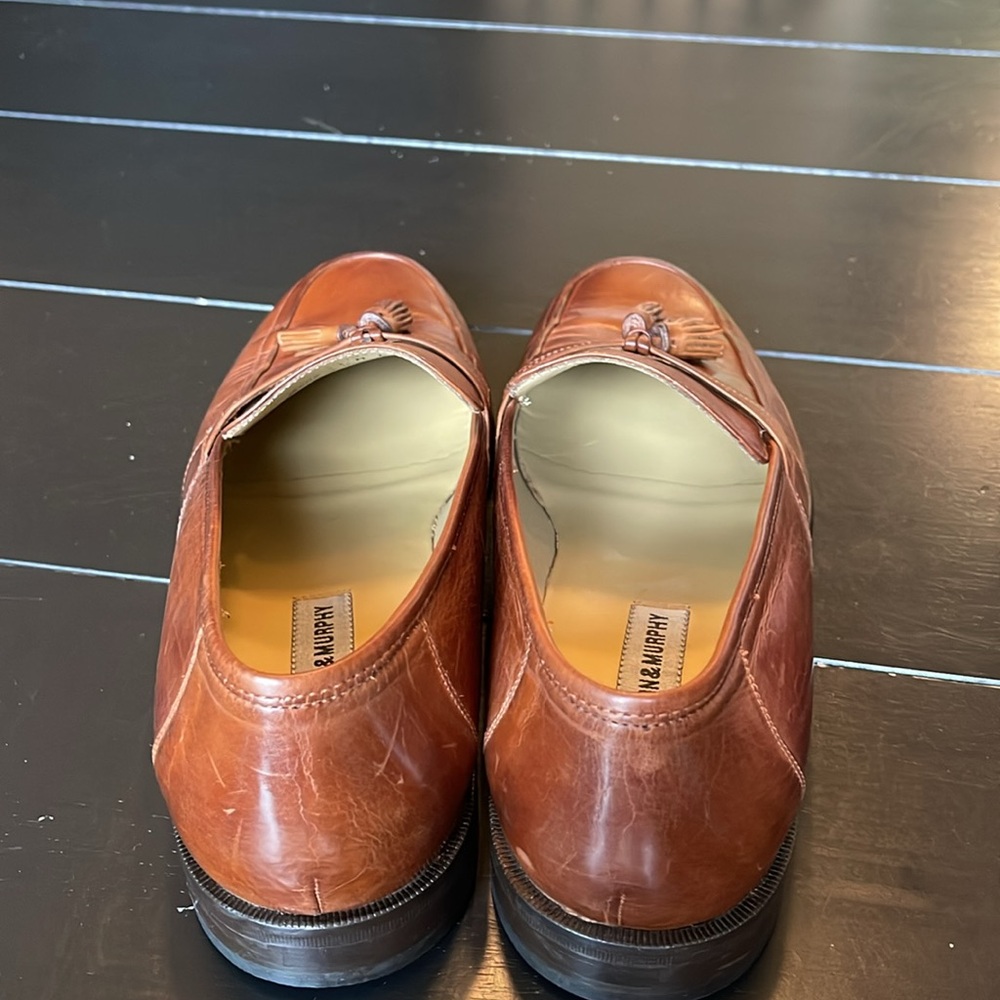 Johnston & Murphy slip on tassel loafers pre owned size 11 m - Picture 8 of 10